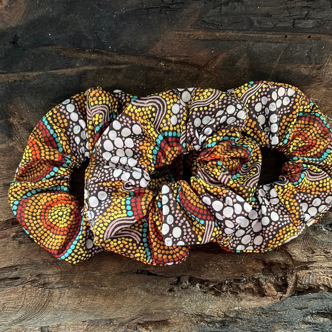 New! Indigenous Fabric Scrunchies