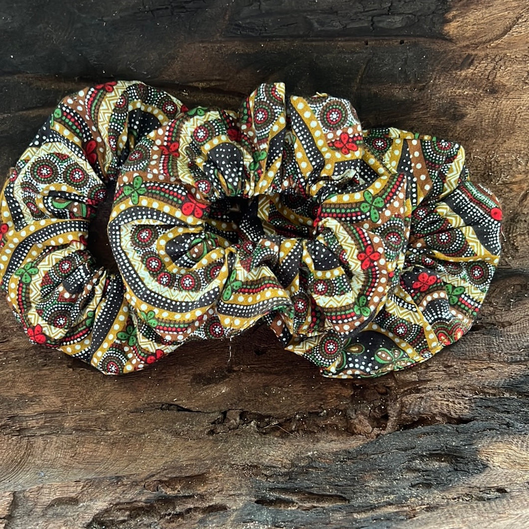 New! Indigenous Fabric Scrunchies