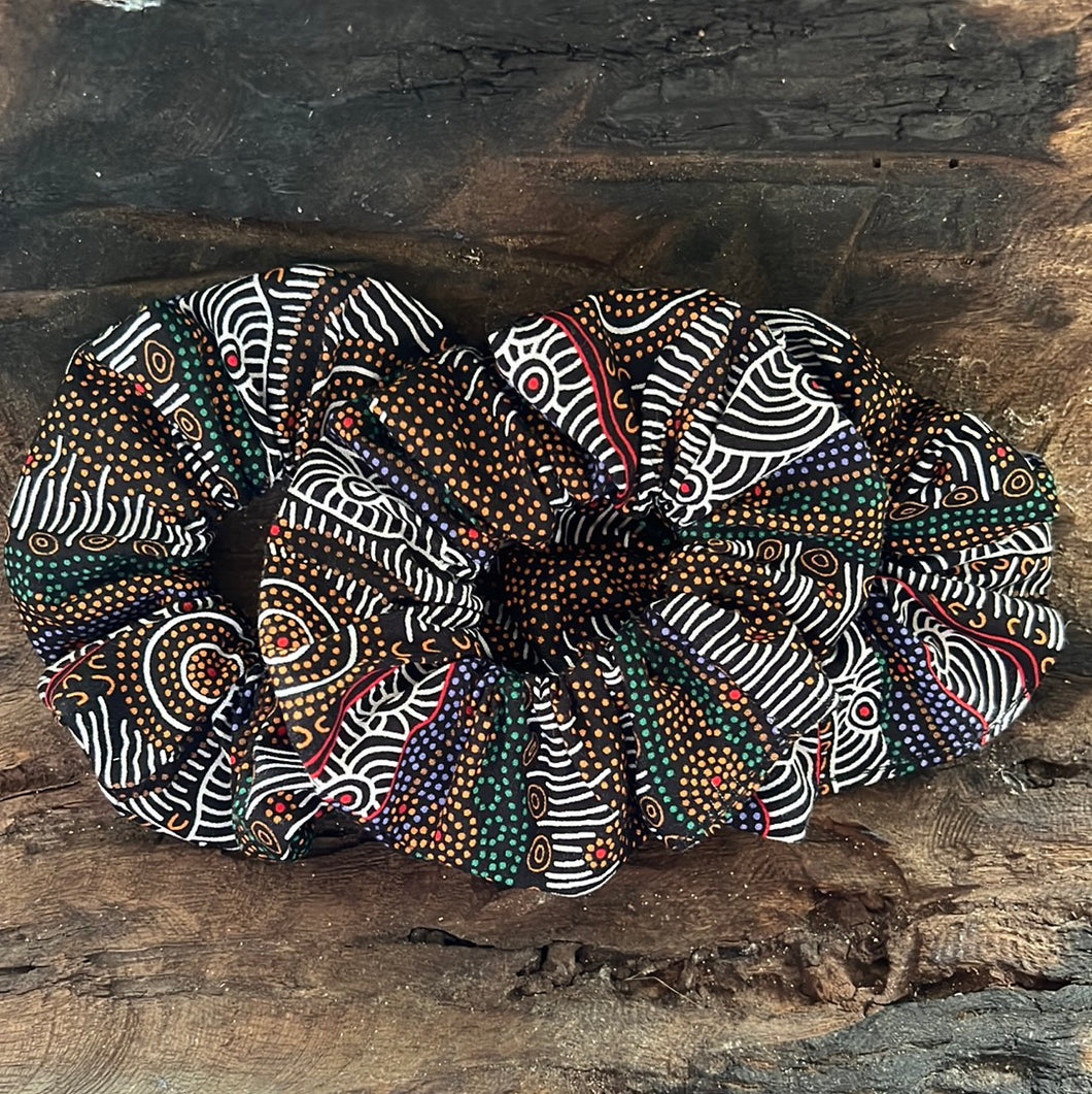 New! Indigenous Fabric Scrunchies