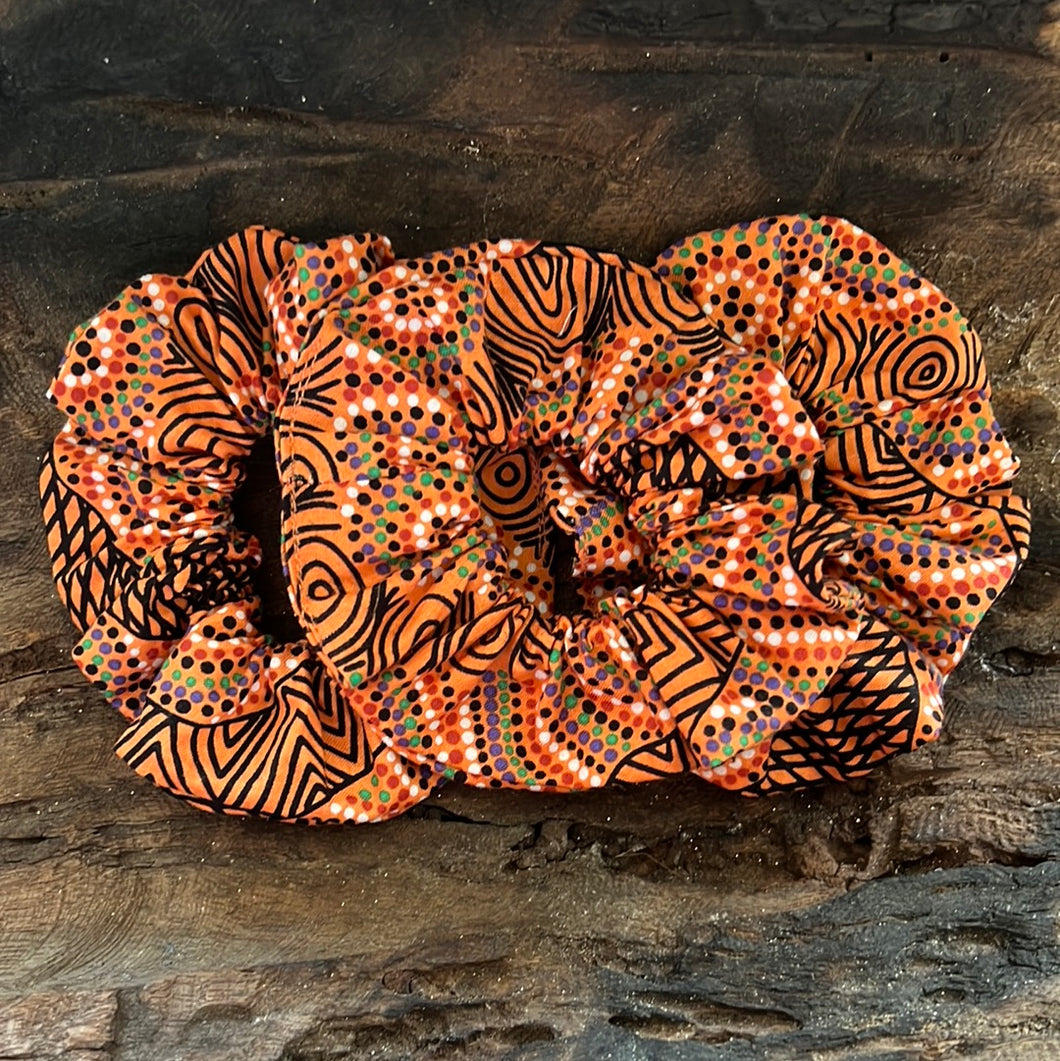 New! Indigenous Fabric Scrunchies