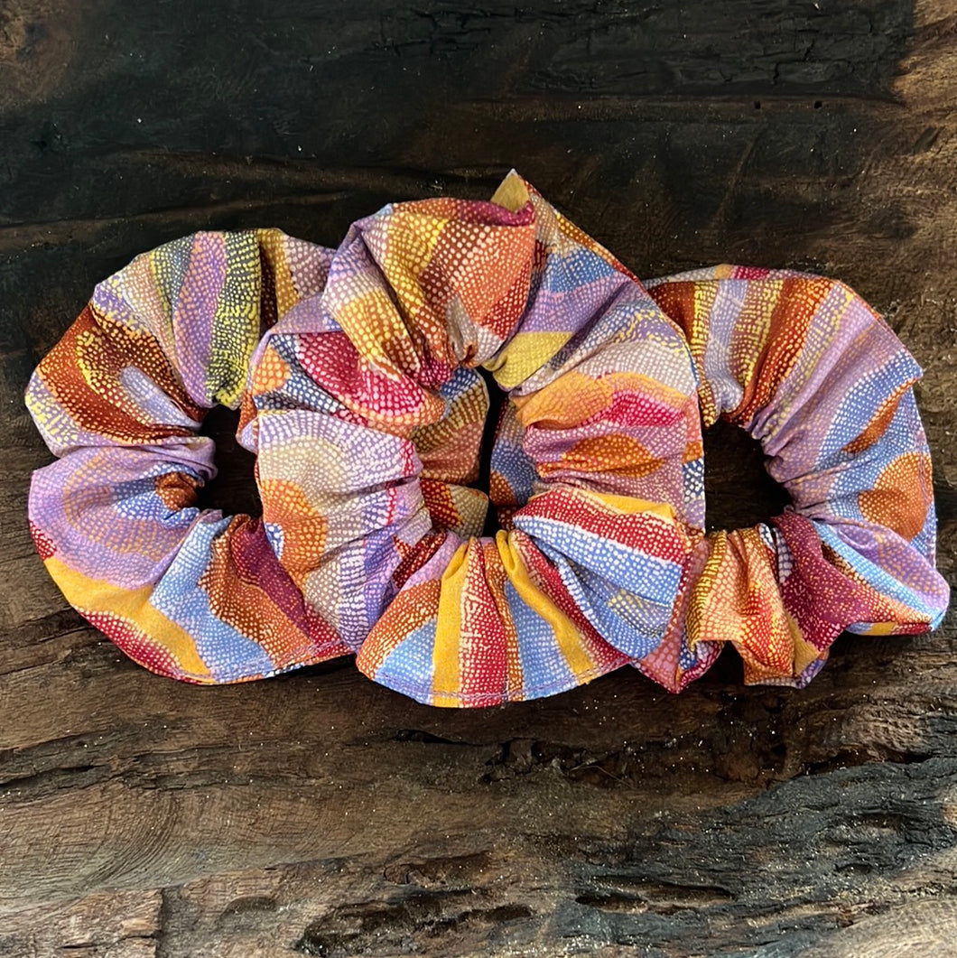 New! Indigenous Fabric Scrunchies