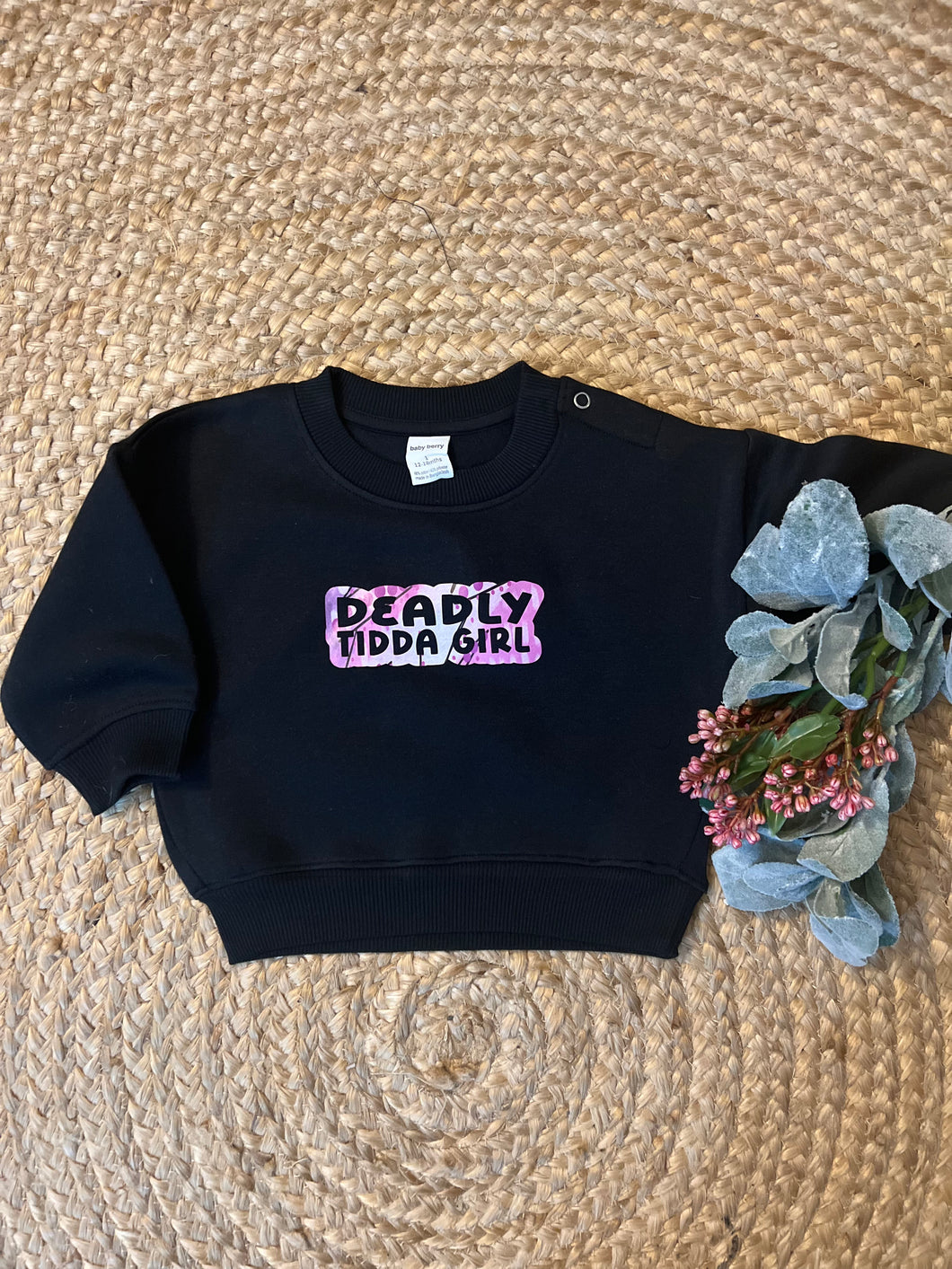 Girls- Deadly Tidda Sweatshirt - Native Thyme Print