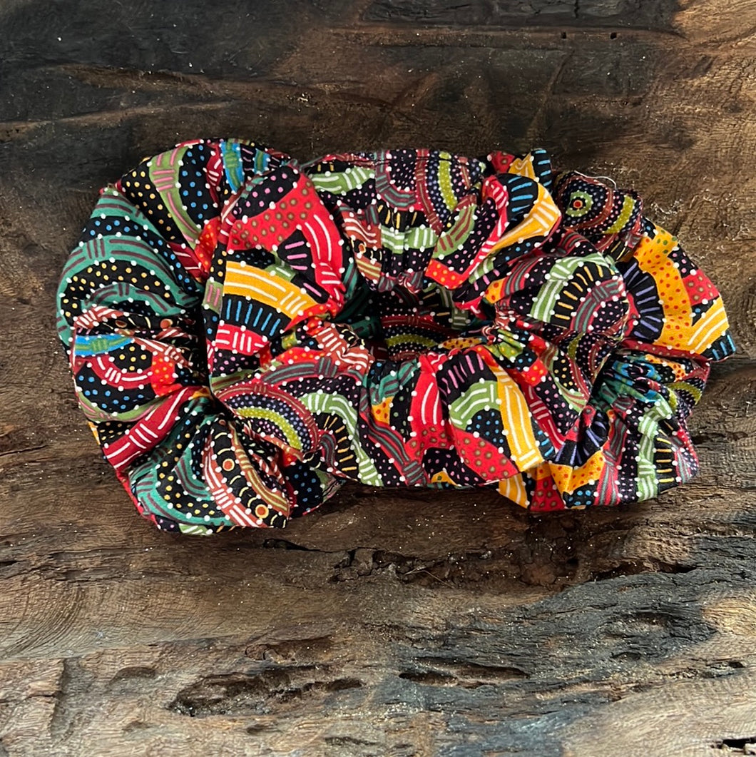 New! Indigenous Fabric Scrunchies