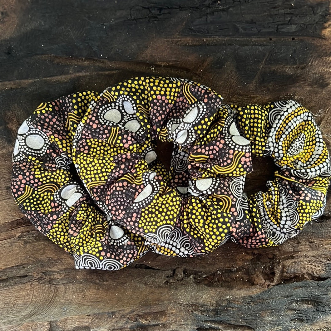 New! Indigenous Fabric Scrunchies