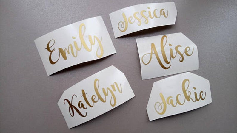 Individual Name stickers